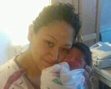 Tanya Guevarra (1988 – 2013) and Adrian Guevarra (5 weeks old)